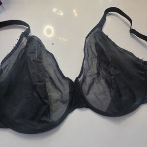 GOSSARD Glossies BLACK SHEER bra 38G